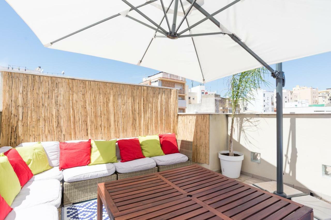 Ma1A-Apt With Rooftops With Palms Close To Old Town Málaga Esterno foto